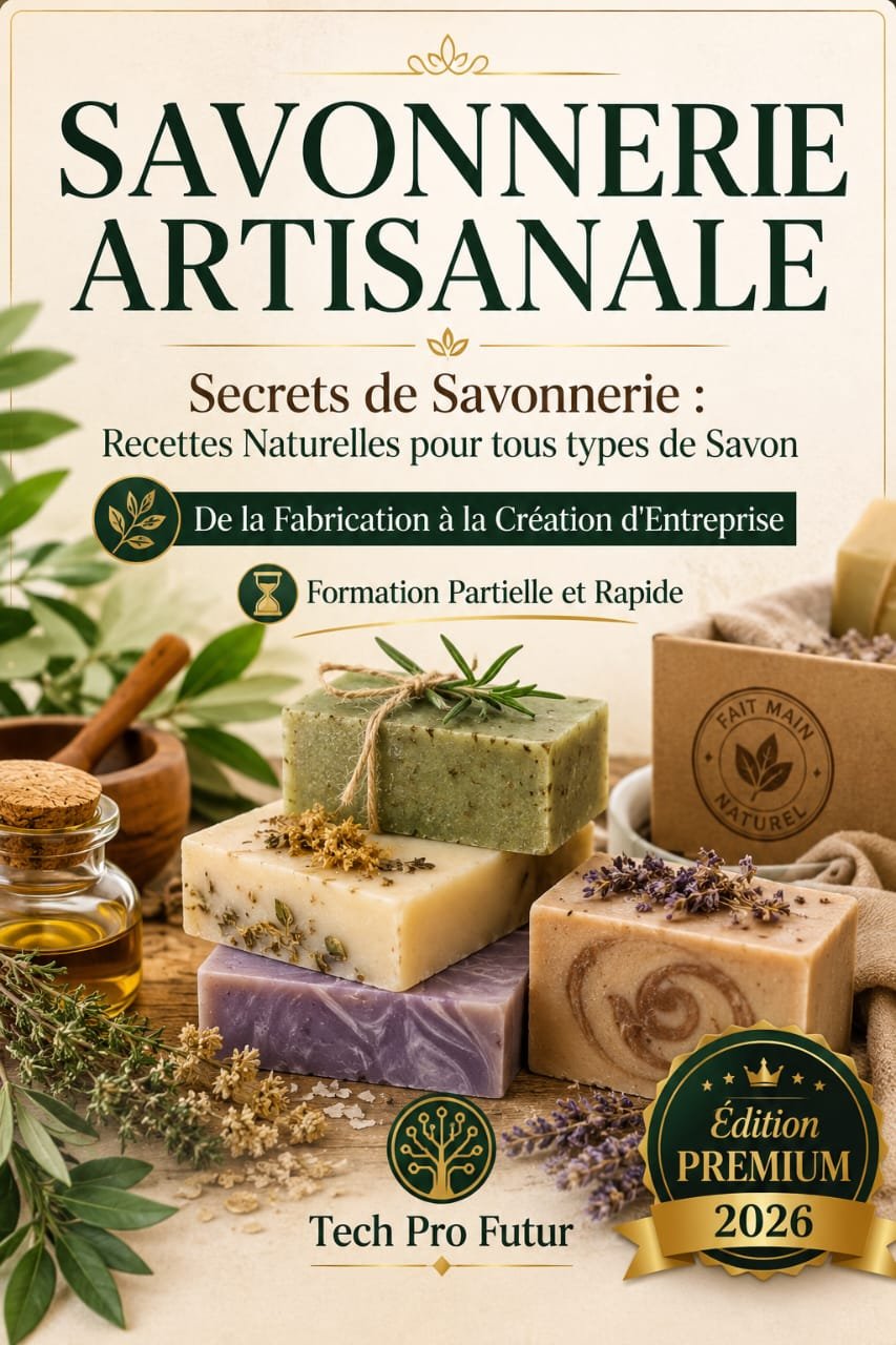 Recettes Naturelles pour tous types de Savon De la Fabrication à la Création d’Entreprise
